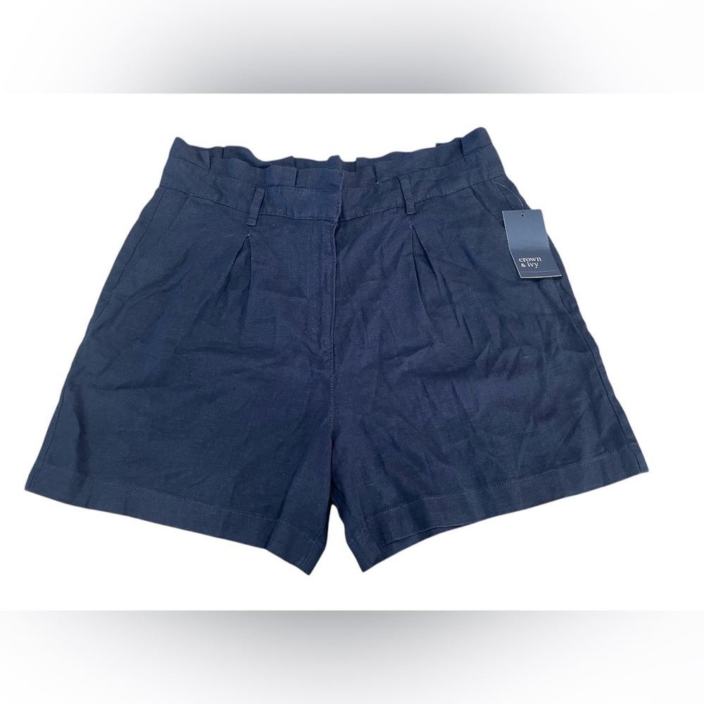 ⚓️Crown & ivy Casual Women’s Shorts Size 14 NWT Harbor Navy Fashion Shorts ⚓️